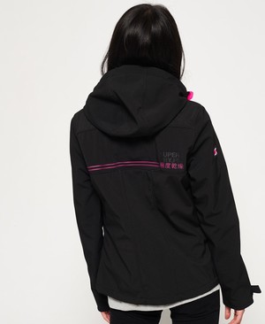 Superdry Hooded SD-Windtrekker Női Kabát Fekete/Lila | WTEZP3127